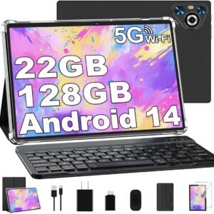 10.1" Android Tablet – 8-Core, 8GB RAM, 64GB Storage with Keyboard & Mouse